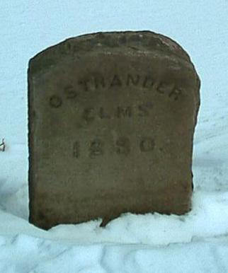 Ostrander Elms Tombstome