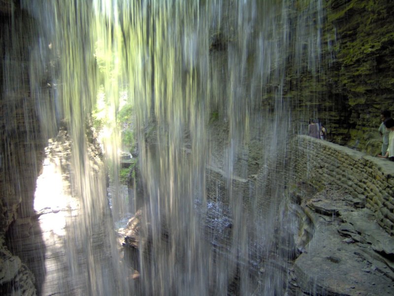 Behind Waterfall