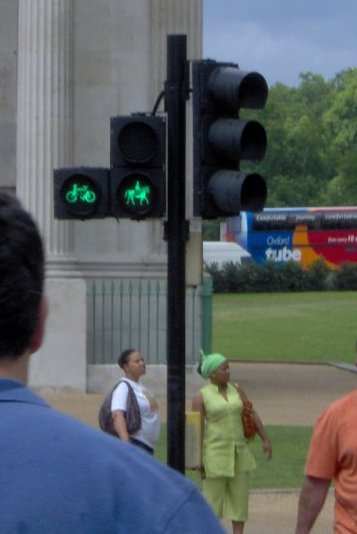 horse crossing signal