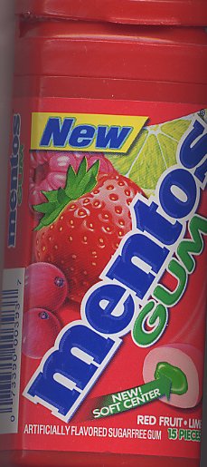 Red Fruit Mentos Gum