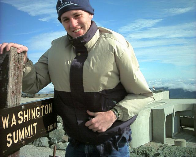 Vince at the top of Mt
Washington