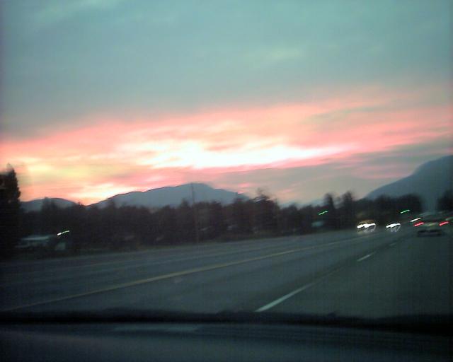 Sun Rising Over the Rockies